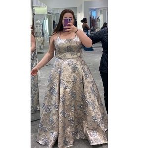 David’s Bridal Multi Color Prom Dress